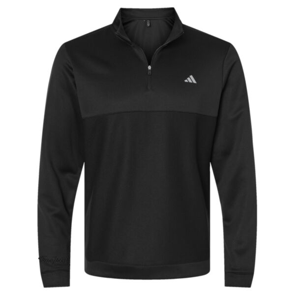Adidas - Ultimate365 Textured Quarter-Zip Pullover - Embroidered Logos Thumbnail