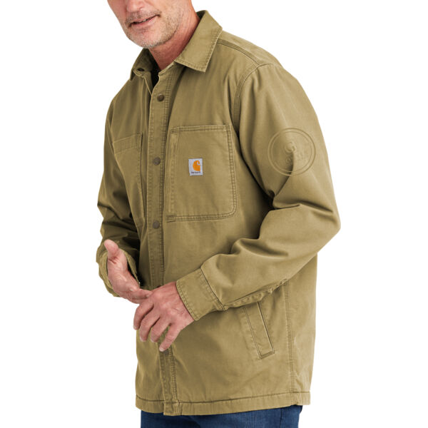 Carhartt® Rugged Flex® Fleece-Lined Shirt Jac - Embroidered Logos Thumbnail