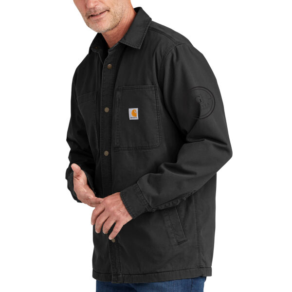 Carhartt® Rugged Flex® Fleece-Lined Shirt Jac - Embroidered Logos Thumbnail