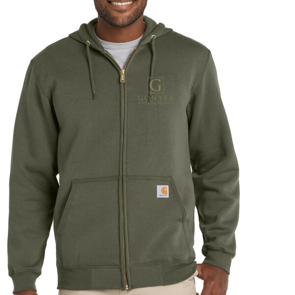 Carhartt® Midweight Hooded Zip-Front Sweatshirt - Embroidered Logos Thumbnail