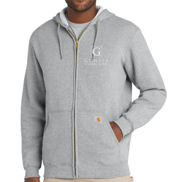 Carhartt® Midweight Hooded Zip-Front Sweatshirt - Embroidered Logos Thumbnail