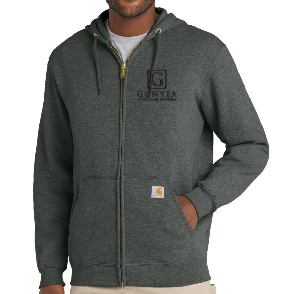 Carhartt® Midweight Hooded Zip-Front Sweatshirt - Embroidered Logos Thumbnail