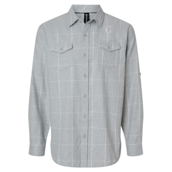 Burnside - Men's Yarn-Dyed Flannel Shirt - Embroidered Logos Thumbnail