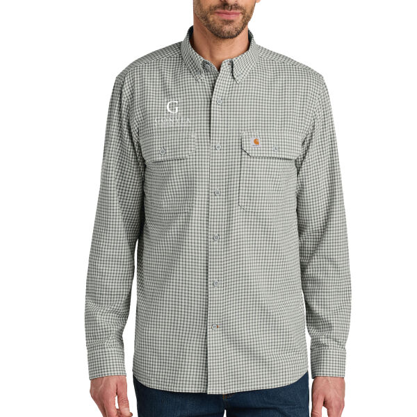 Carhartt® Rugged Flex® Plaid Long Sleeve Shirt - Embroidered Logos Thumbnail