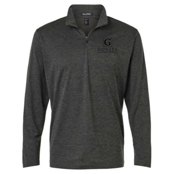 AllPro - Men's Pro-Lock Performance Mélange Quarter-Zip Pullover - Embroidered Logos Thumbnail