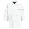 Eight Pearl Button Chef Coat with Thermometer Pocket Thumbnail