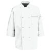 Eight Pearl Button Chef Coat with Thermometer Pocket Thumbnail