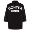 Ten Pearl Button Black Chef Coat Thumbnail