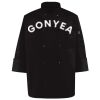 Ten Pearl Button Black Chef Coat Thumbnail