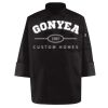 Black Knot Button Chef Coat Thumbnail